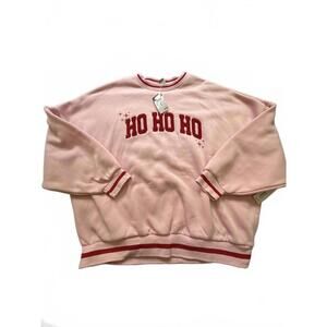 rue21 Pink 'HO HO HO' Women's Sweatshirt Size L
